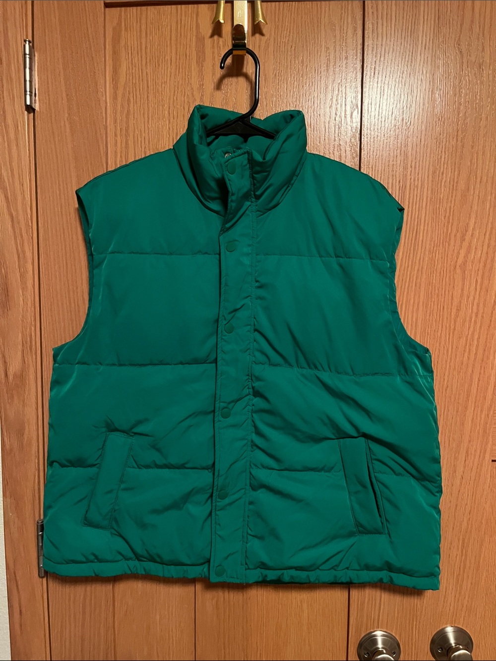 Wondershop Quilted Puffer Vest in Emerald Green